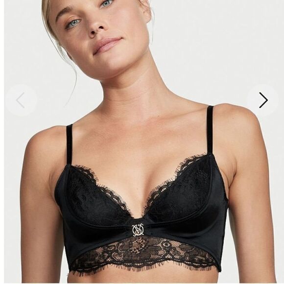 NWOT- Victoria’s Secret- VERY SEXY So Obsessed Unlined Corset Lace Top Bra, Med - Picture 11 of 11